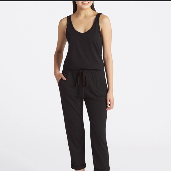 Michael Stars Theo Tank Jumpsuit in Black Size Medium New With Tags - Picture 9 of 12